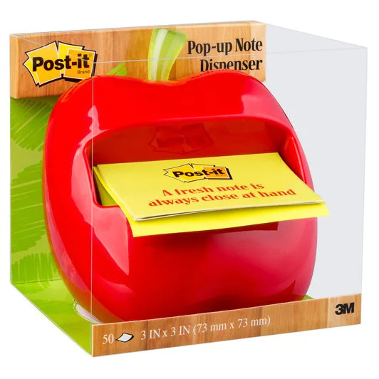 Post-it Pop-up Apple-Shaped Notes Dispenser