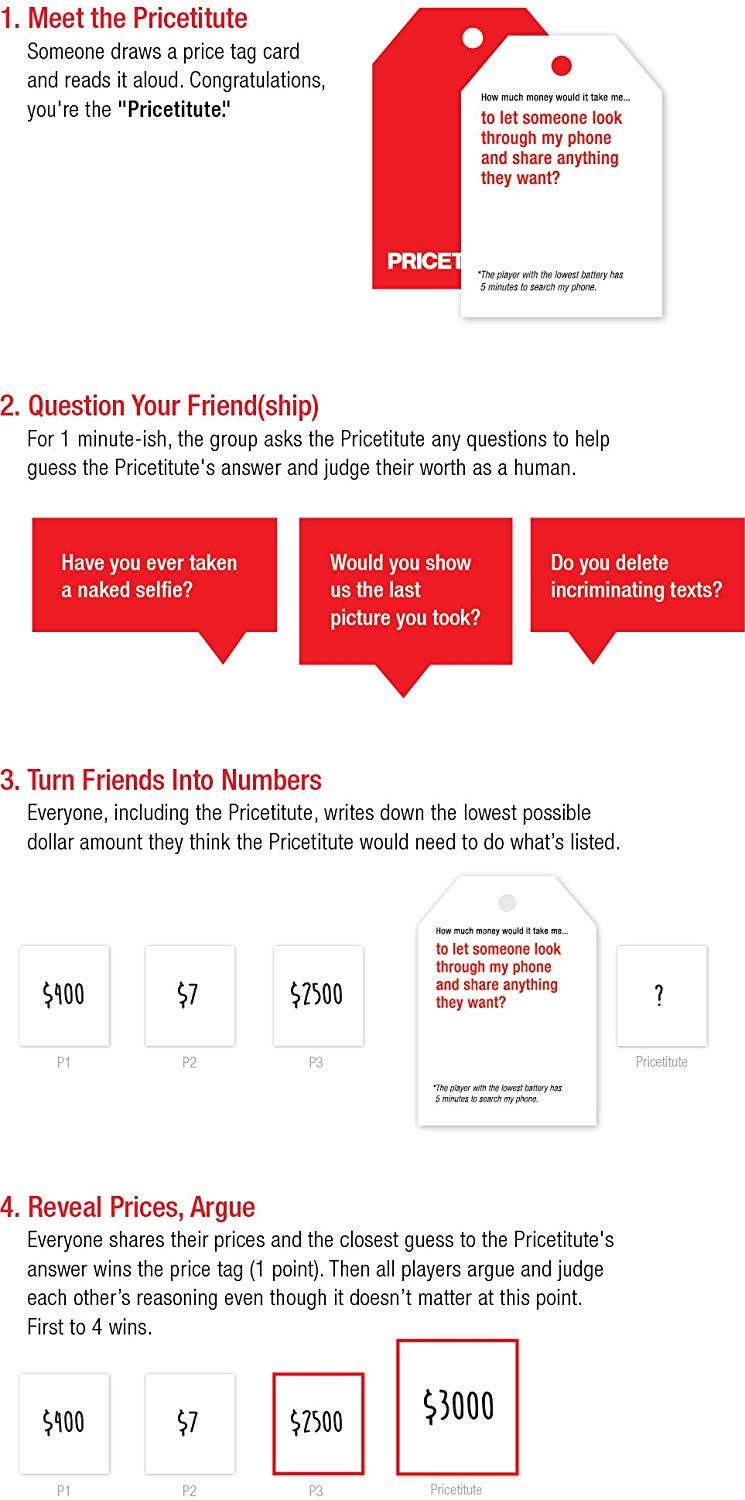 Pricetitution Card Game