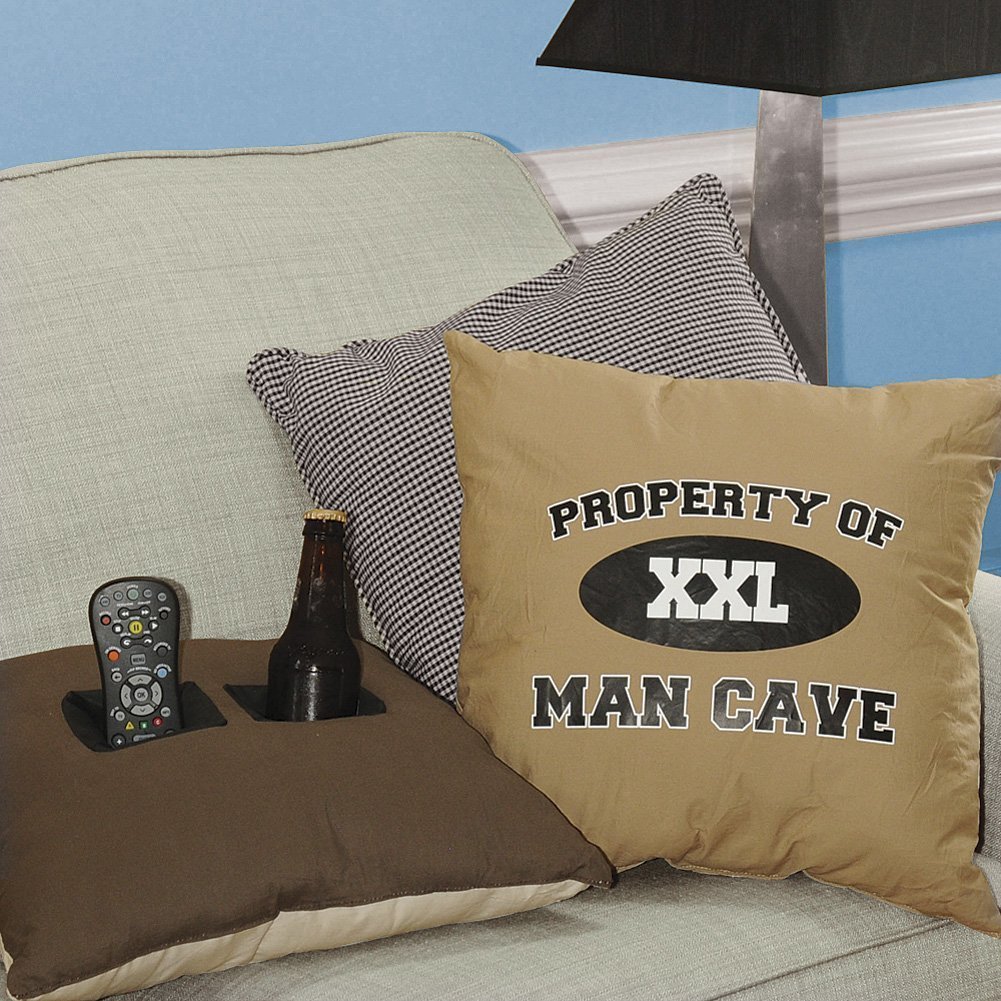 "Property of Man Cave" Double Pocket Pillow