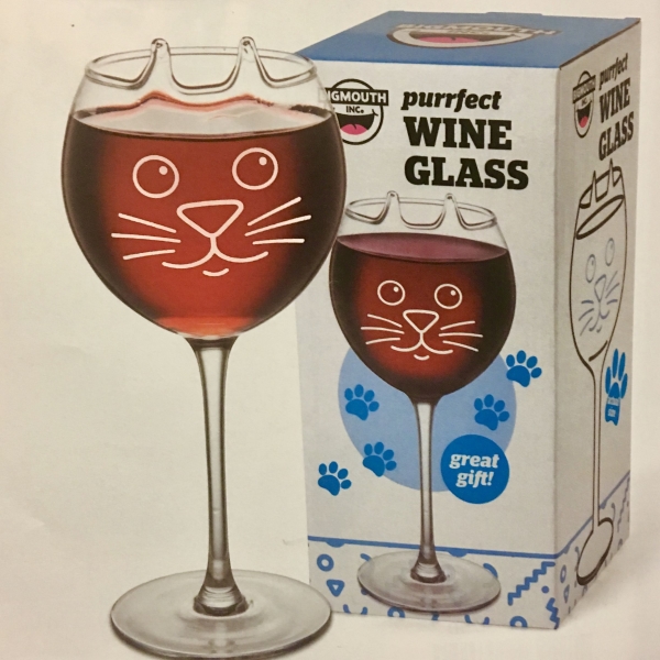 Purrfect Wine Glass