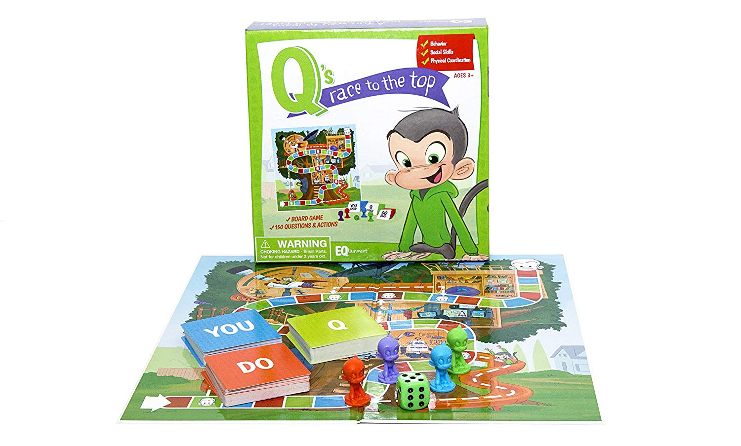 Q's Race to The Top Educational Board Game: Social Skills, Manners, and Better Behavior