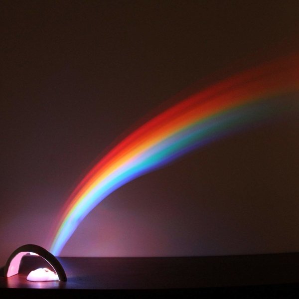 Rainbow Motion-Activated Miniature Projector