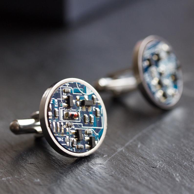 Real Circuit Board Cufflinks