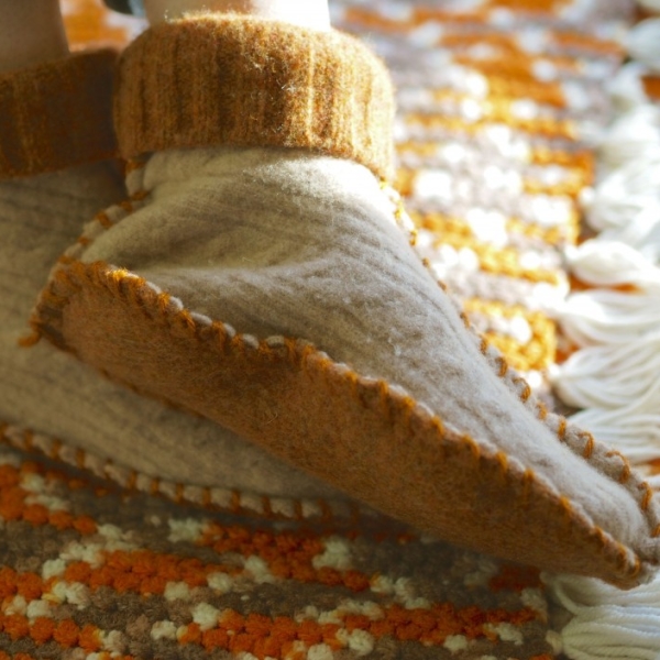 Recycled Sweater Slippers