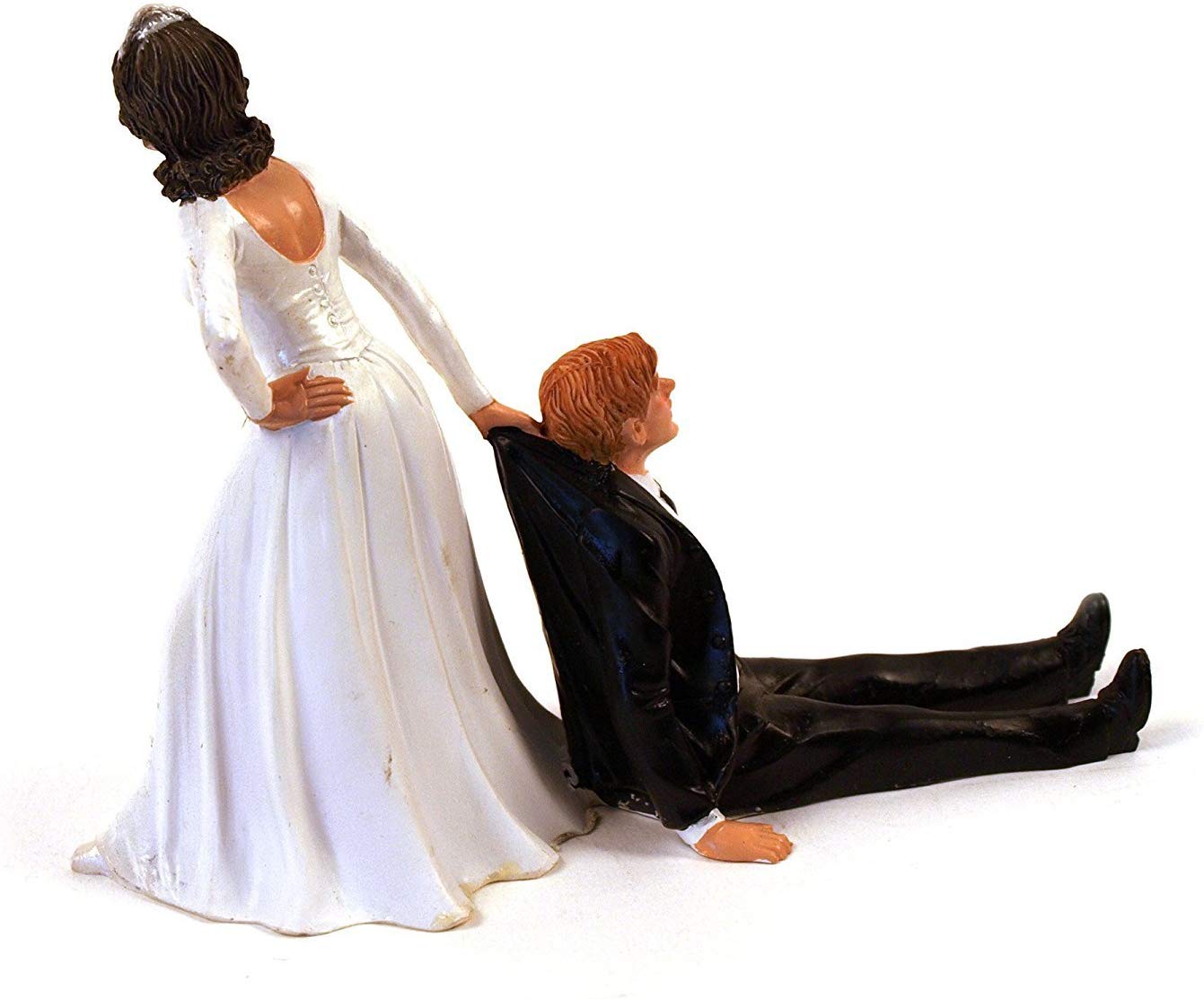 Reluctant Groom Cake Topper