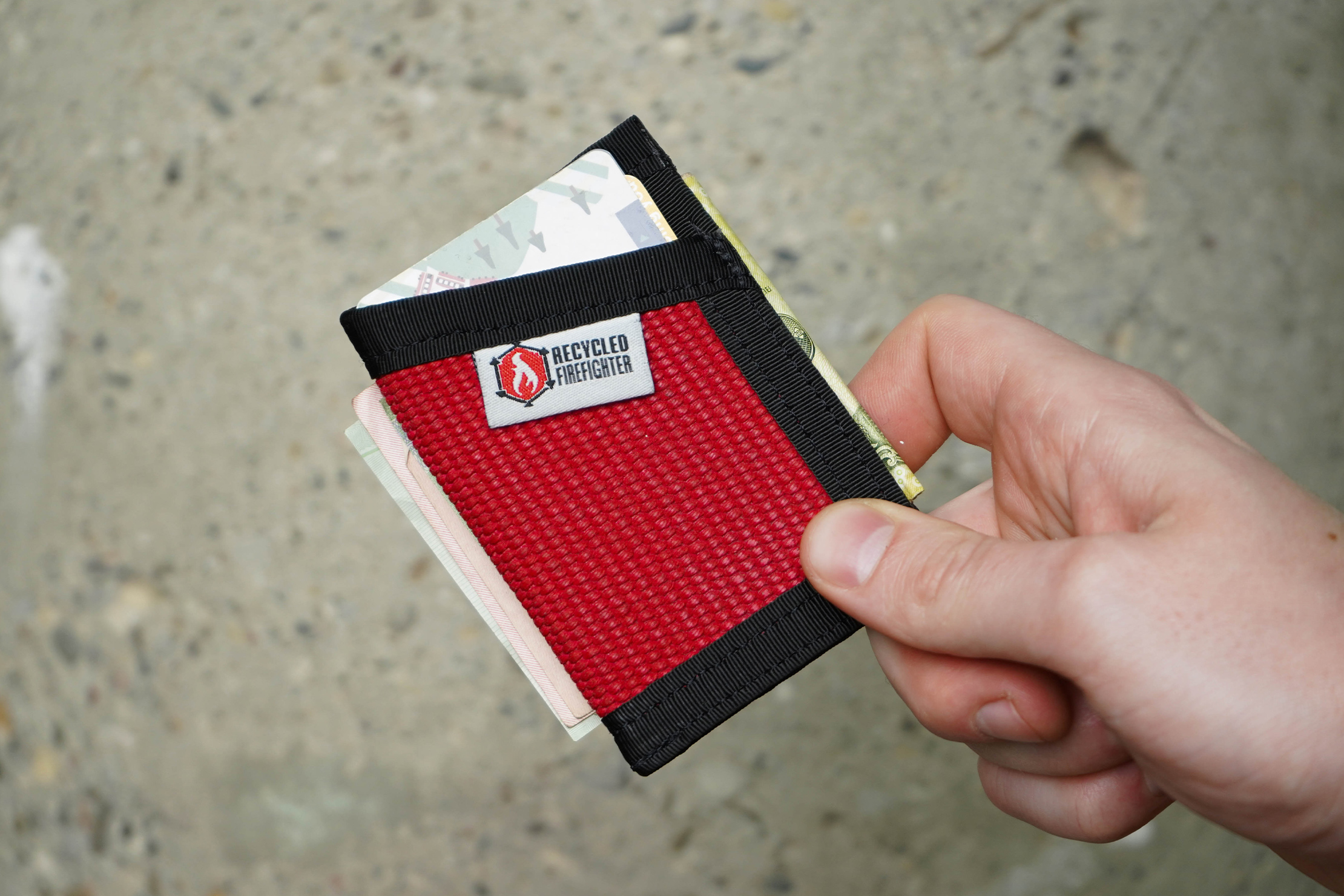 Repurposed Fire Hose Pocket Caddy