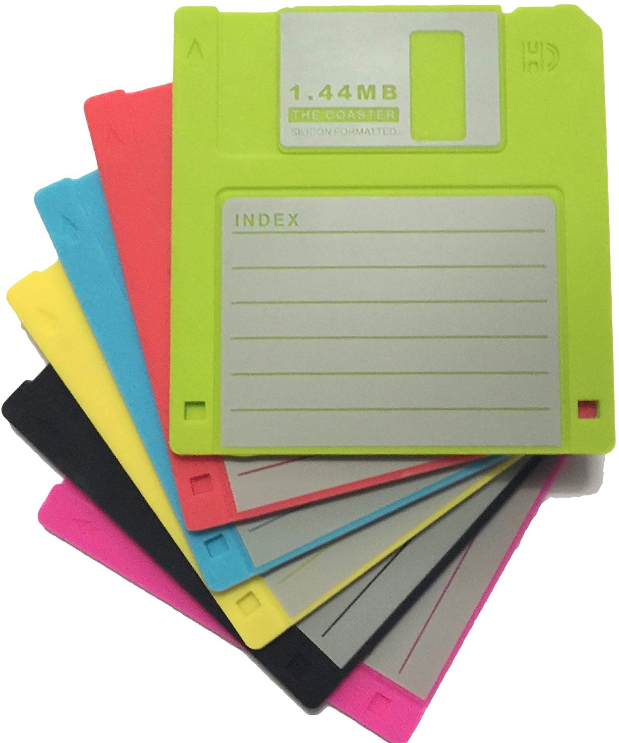 Retro Floppy Disk Silicone Drink Coasters