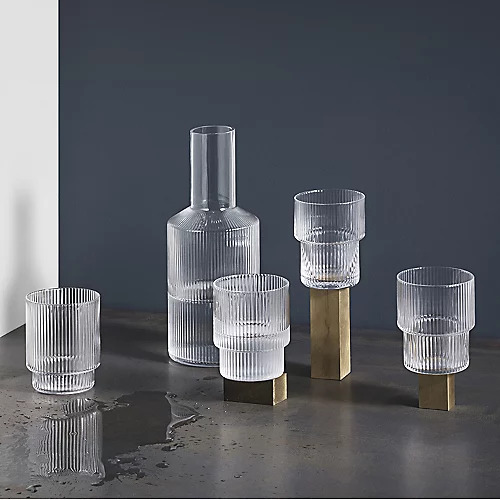 Ripple Carafe and Glass Set