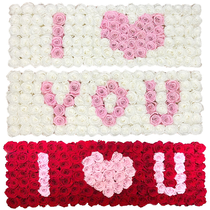  Roses Box with Custom Initial