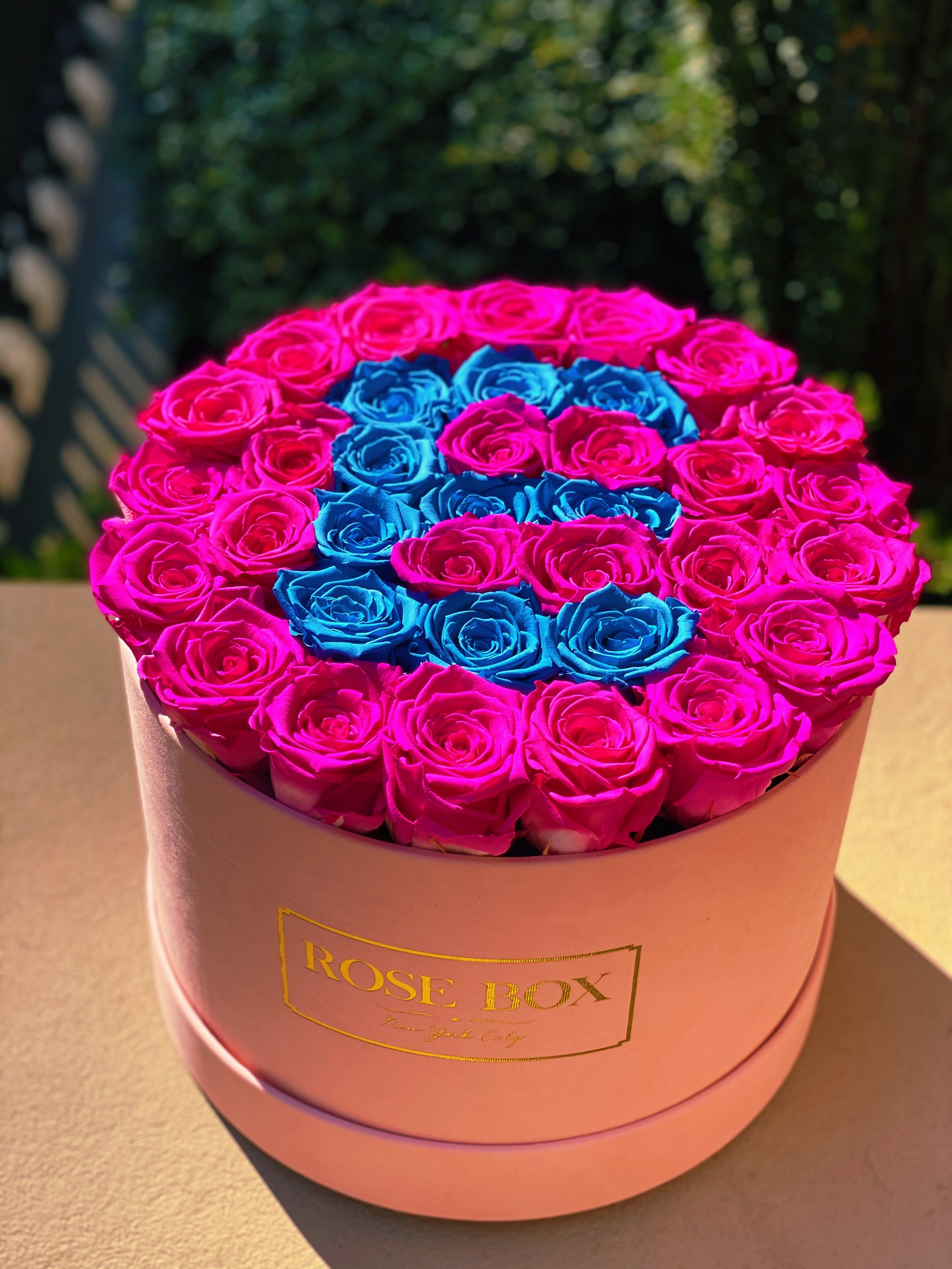  Roses Box with Custom Initial