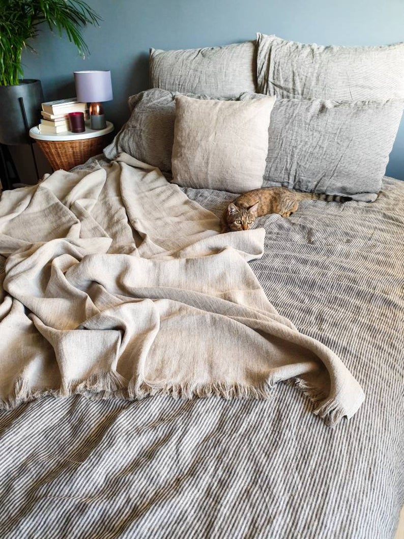 Rough Linen Blanket