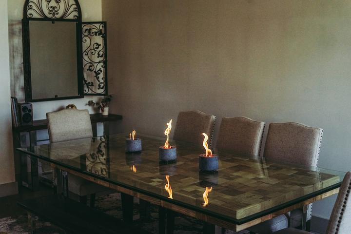 Rubbing Alcohol Flame Lamp