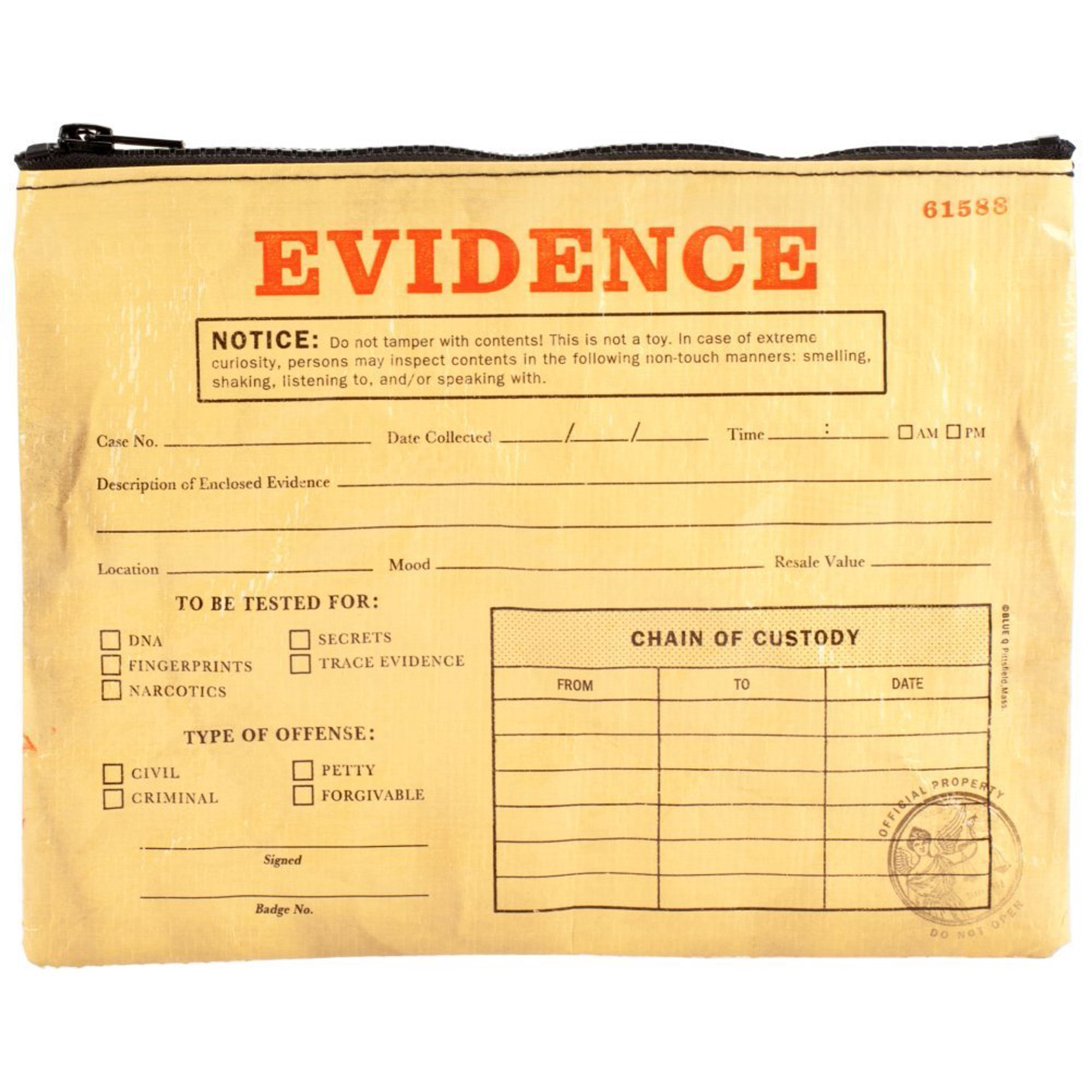 Evidence Zipper Pouch