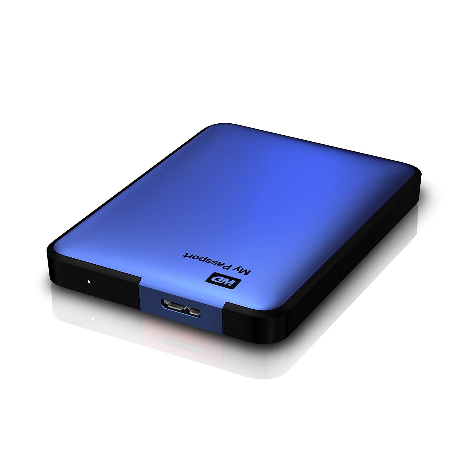 Sapphire Blue Portable External Hard Drive