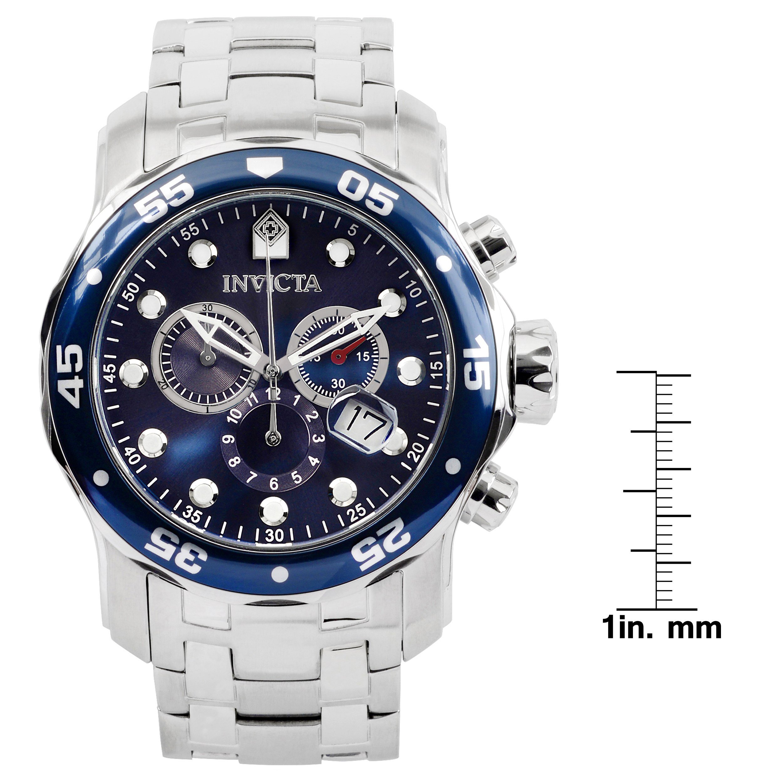 Sapphire Blue Stainless Steel Watch