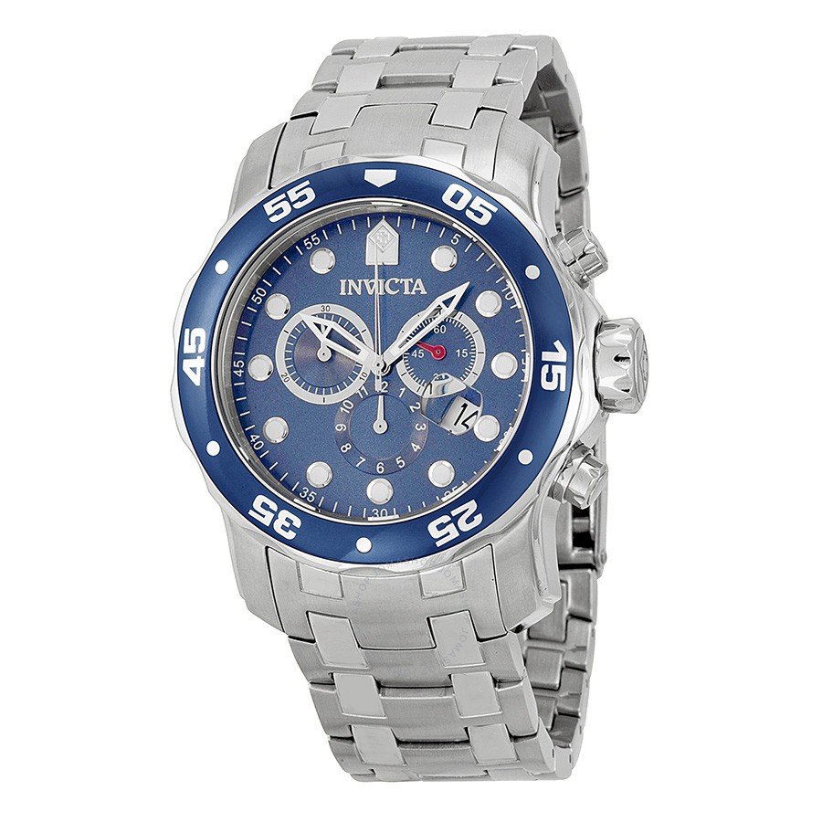 Sapphire Blue Stainless Steel Watch