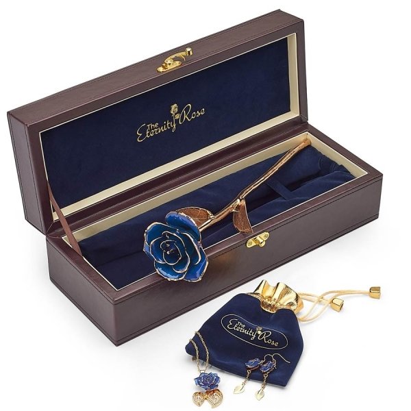 Sapphire Eternity Rose Gift Set