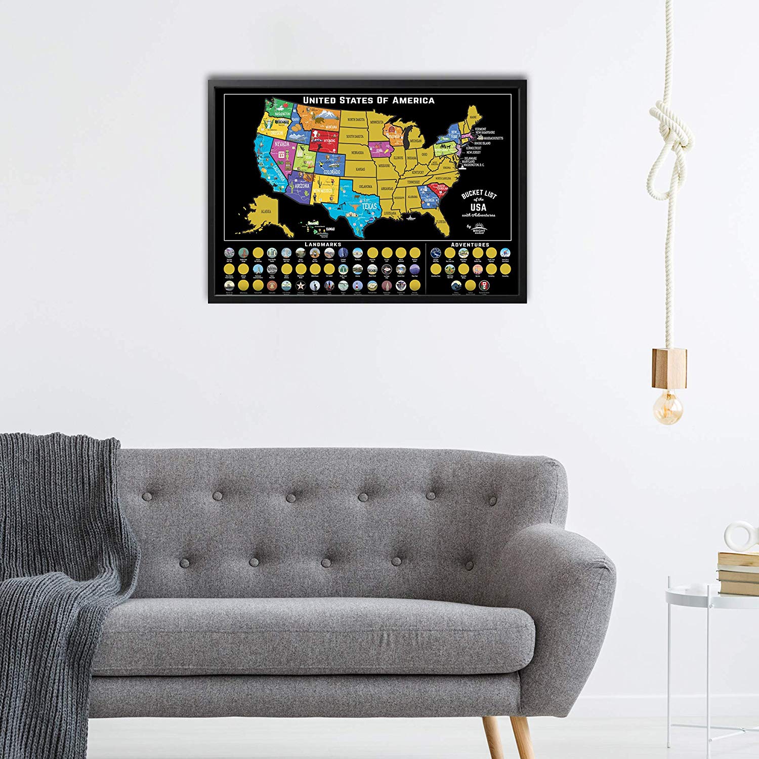 Scratch Off Map of The United States