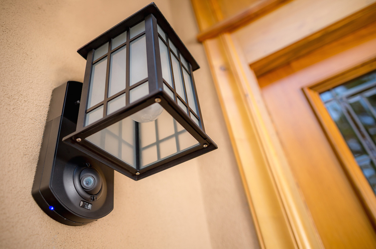 Security Camera and Outdoor Light