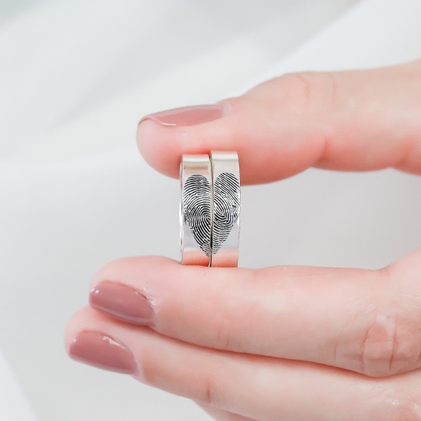 Set of 2: FingerPrint Rings