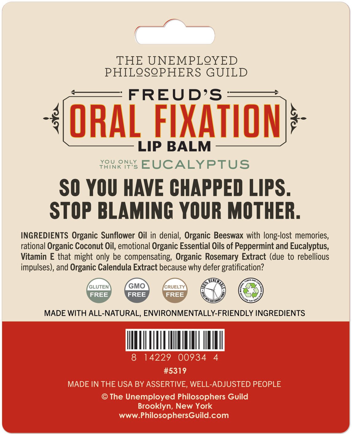 Sigmund Freud's Oral Fixation Lip Balm