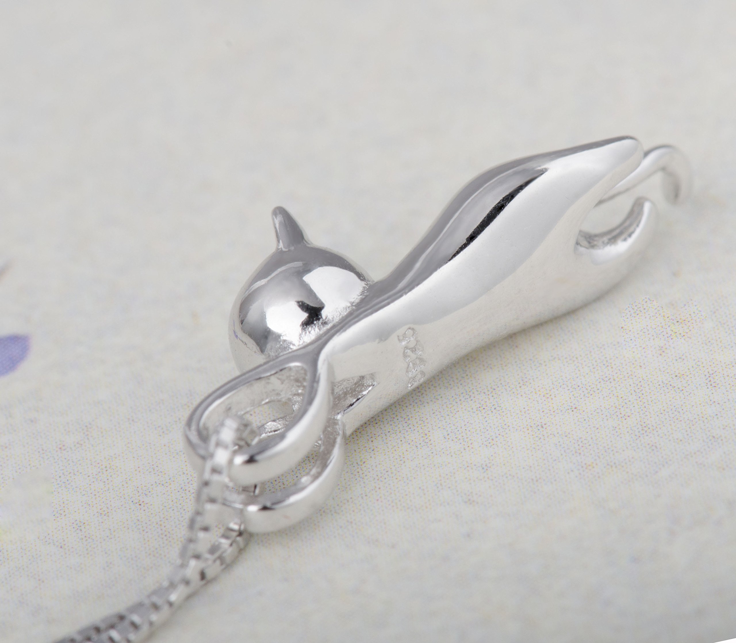 Silver Cat Necklace