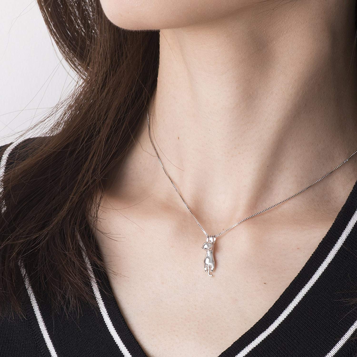 Silver Cat Necklace