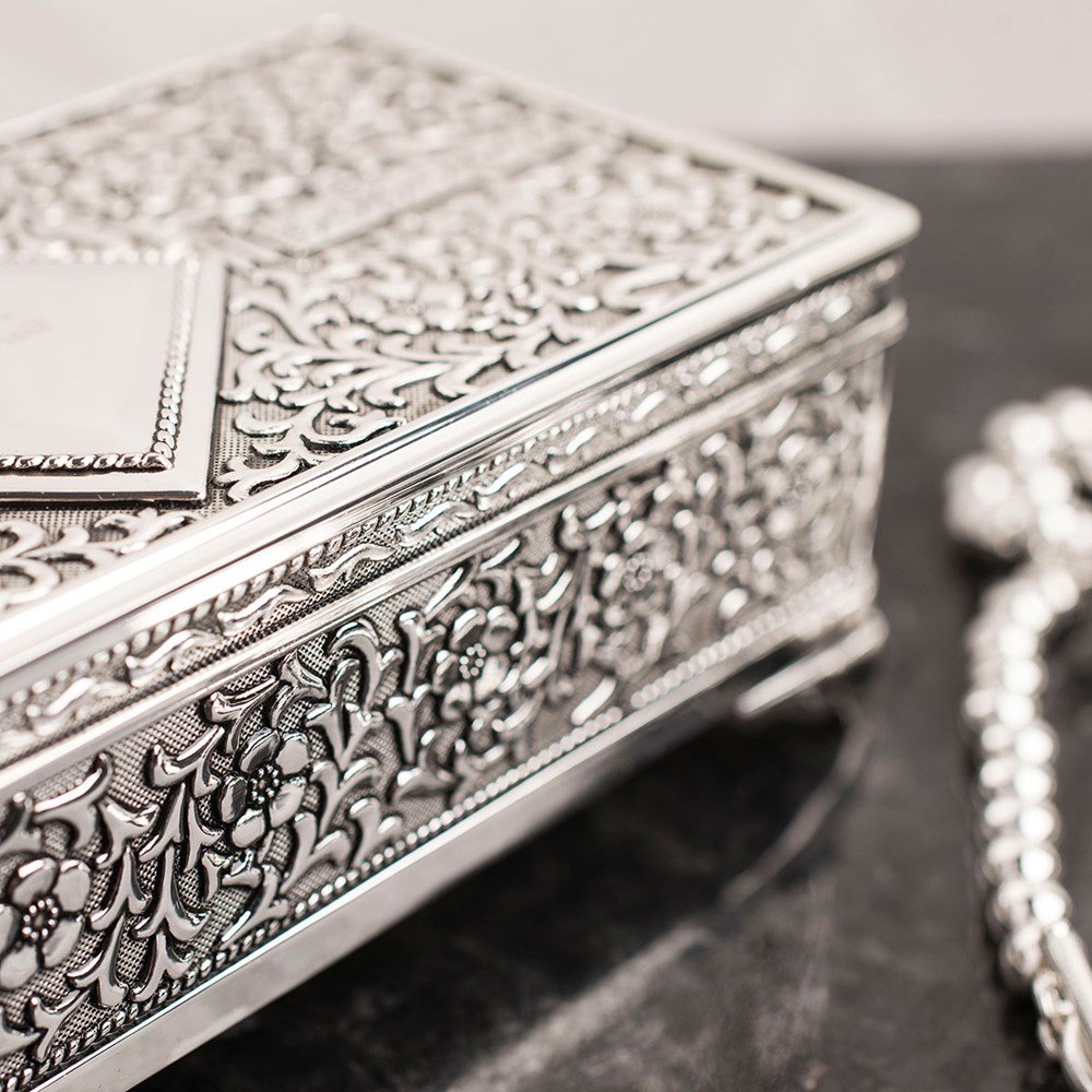 Silver-Plated Jewelry Box