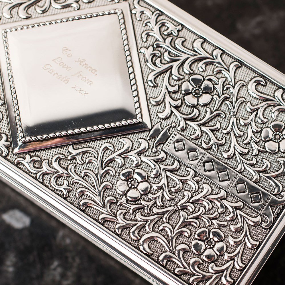 Silver-Plated Jewelry Box