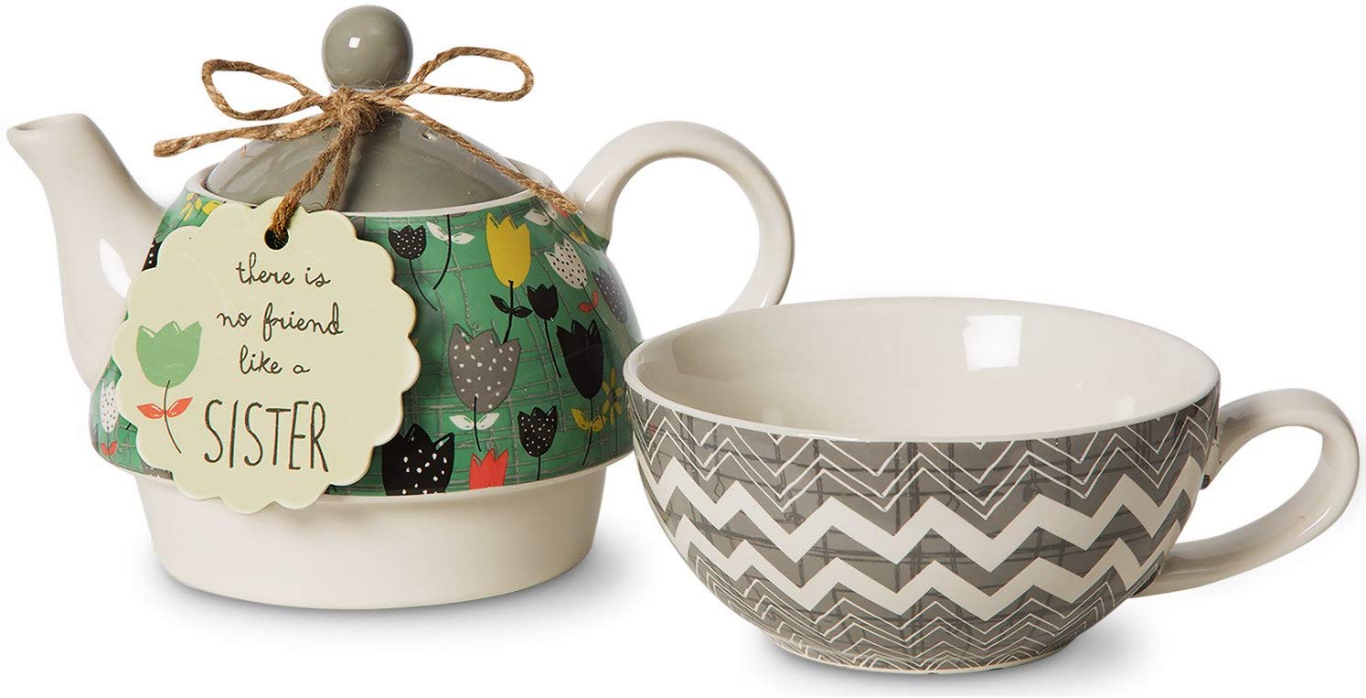 Sister Ceramic Tea for One Gift Set