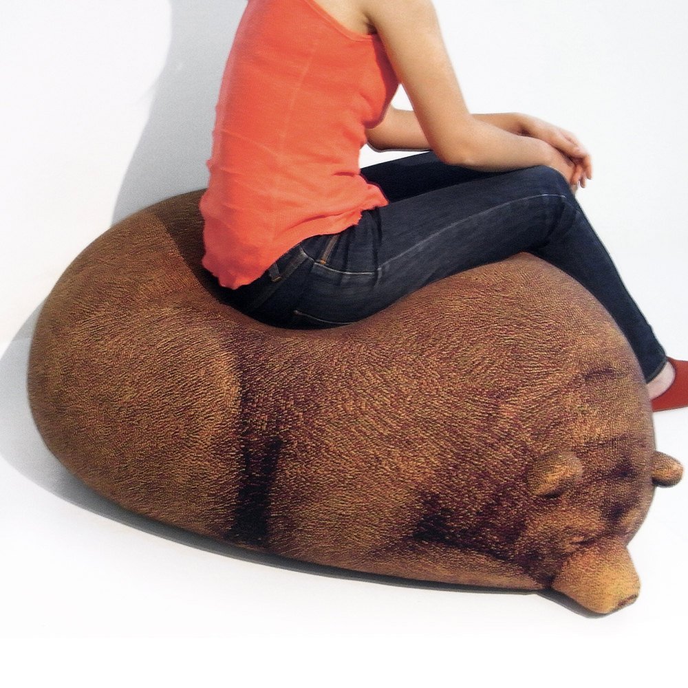 Sleeping Grizzly Bear Beanbag