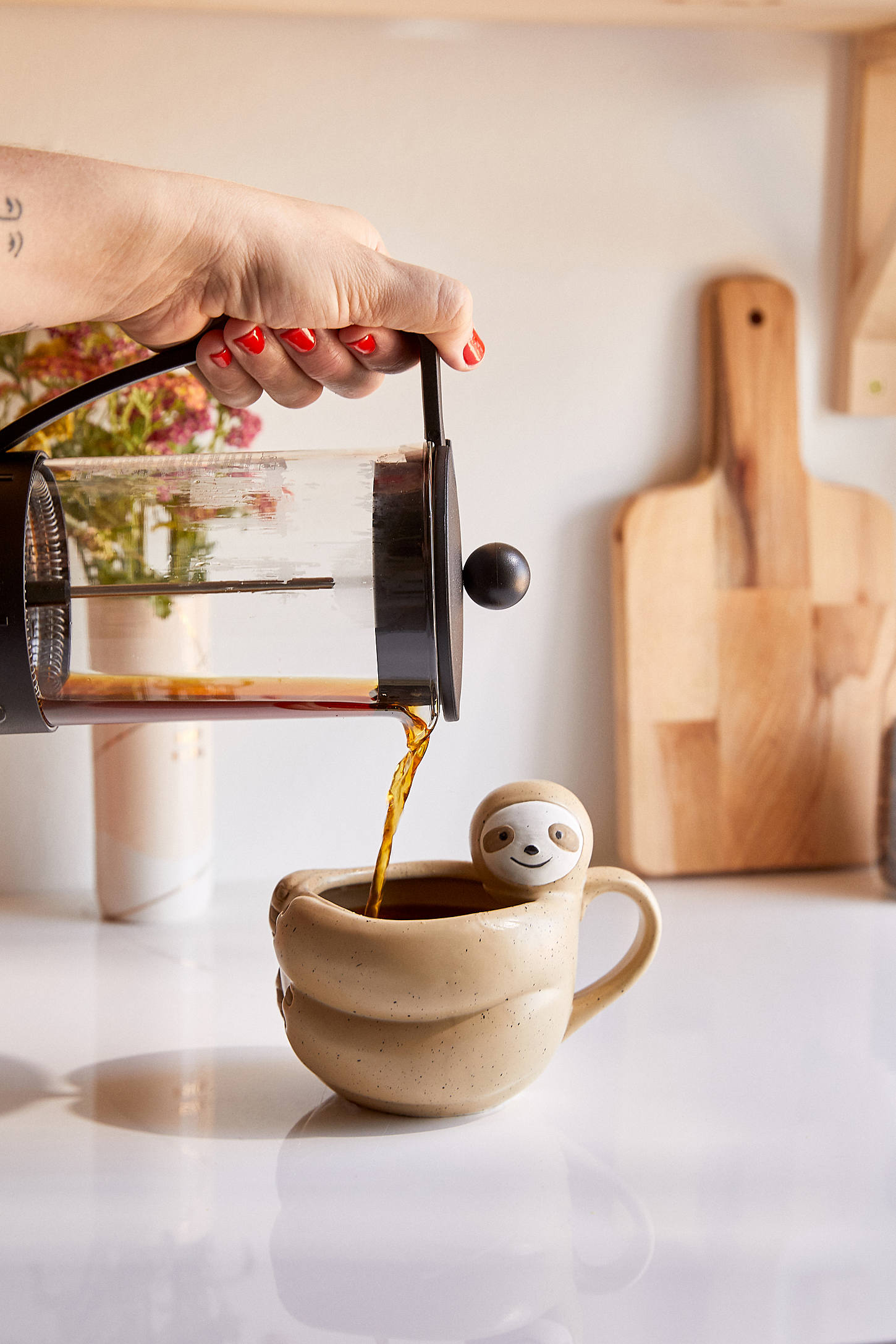 Sloth-Shaped Mug