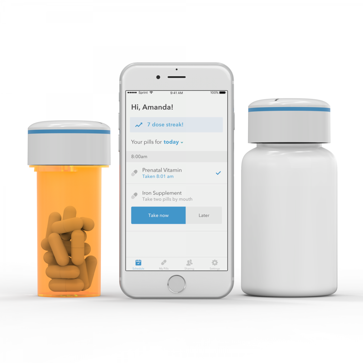 Smart App-Connected Pills Bottle