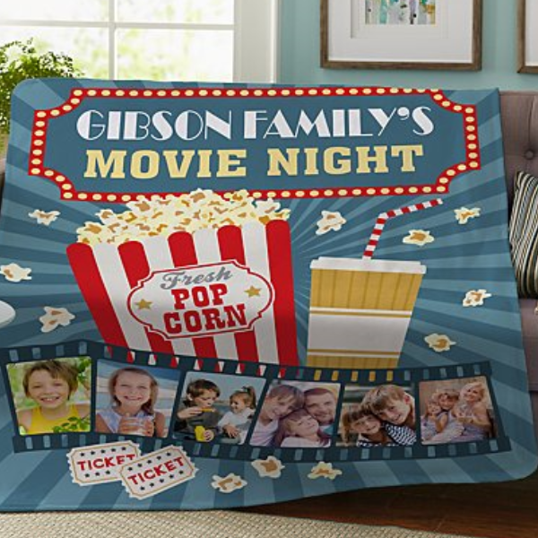 Snuggle Up Movie Time Photo Plush Blanket