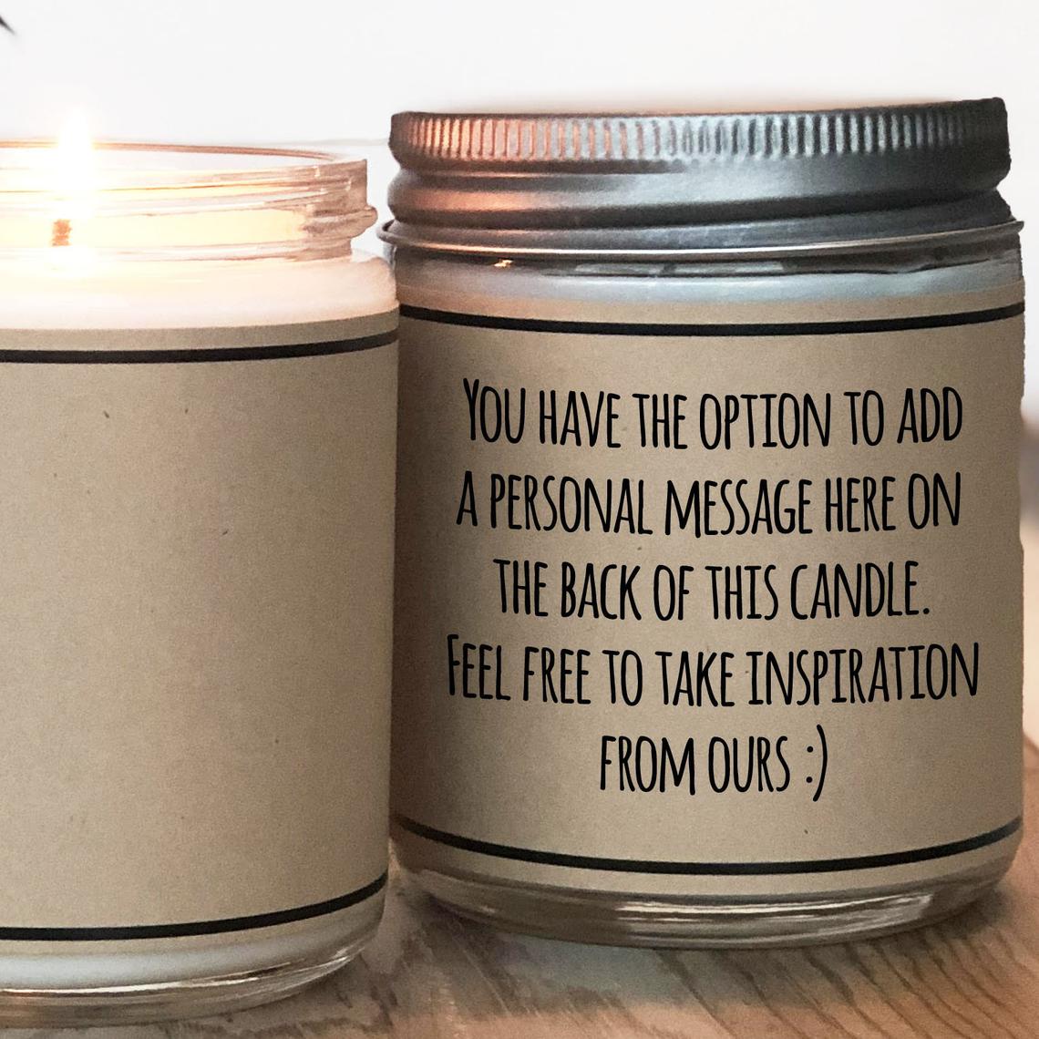 So Sorry For Your Loss Personalized Candle Gift
