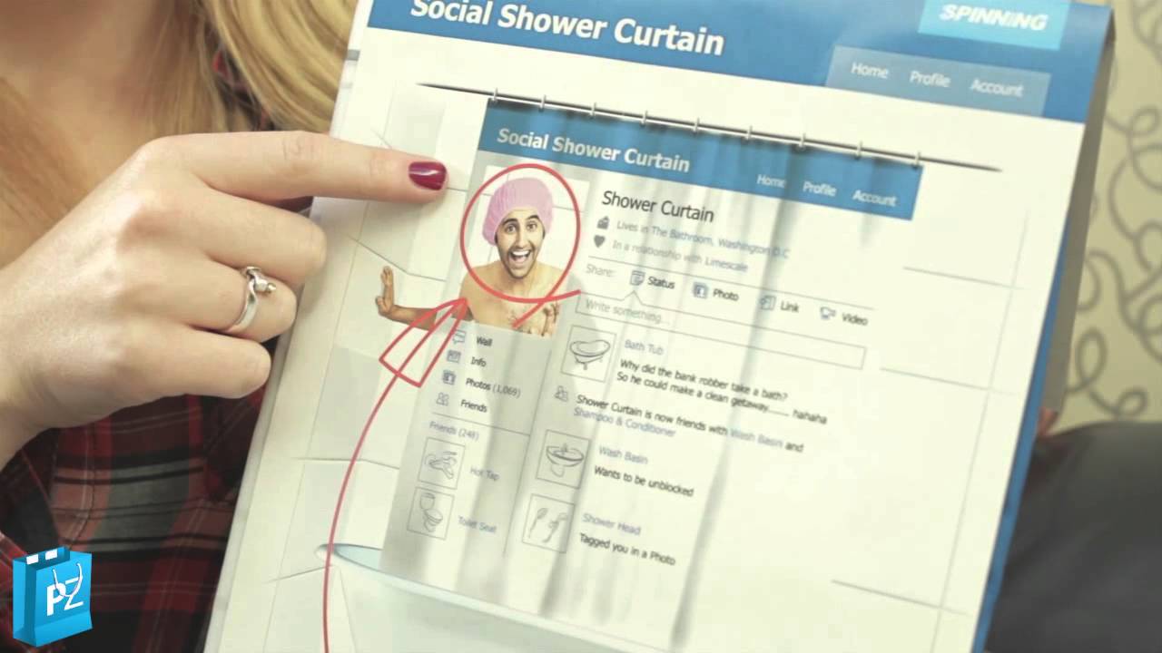Social Shower Curtain
