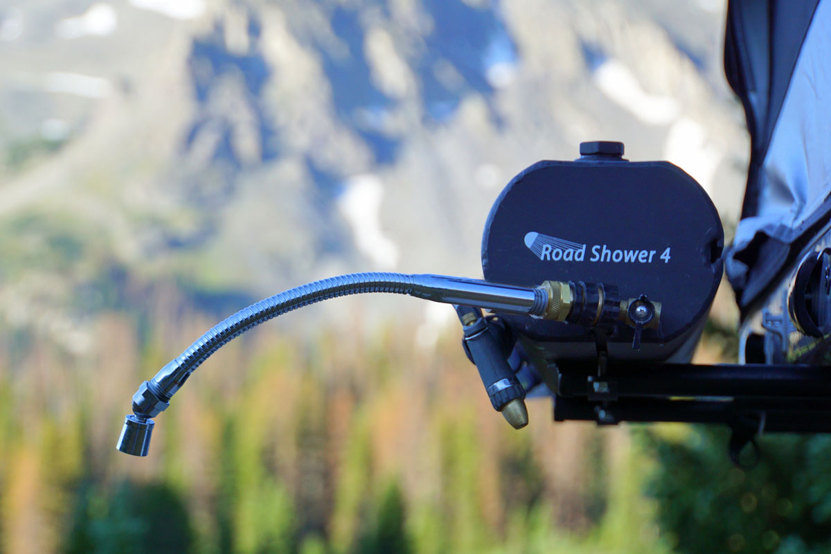 Solar Heated Roof Rack Road Shower