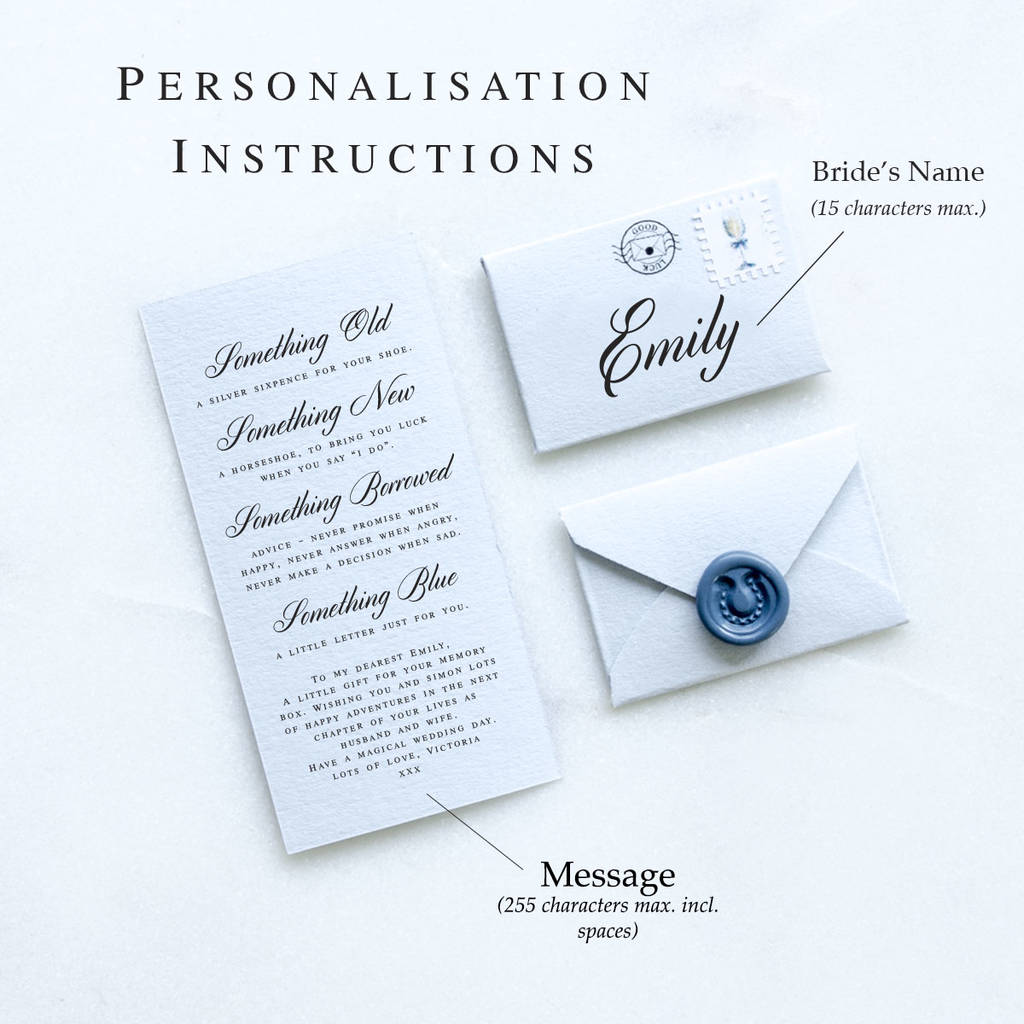 Something Old, New, Borrowed, Blue And A Sixpence