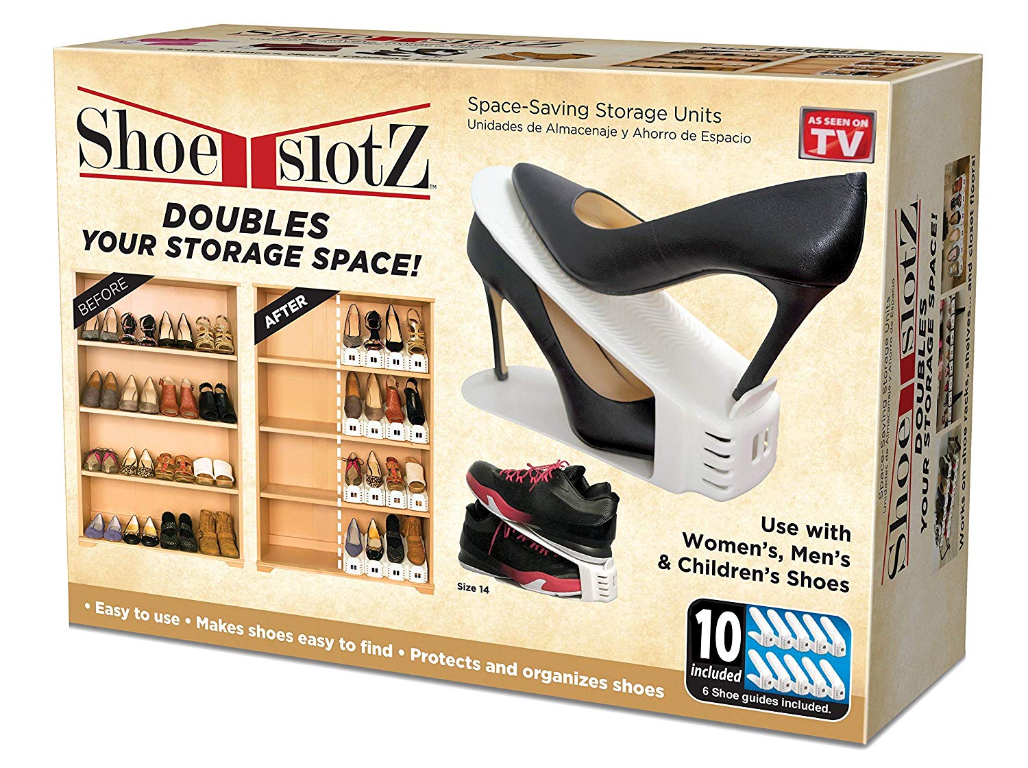 Space-Saving Shoe Slotz Storage Units