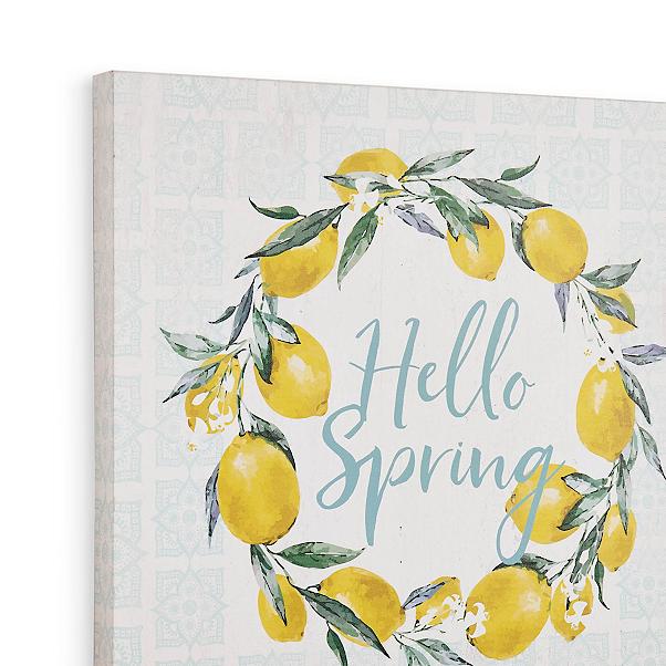 Spring Lemon Canvas Sign