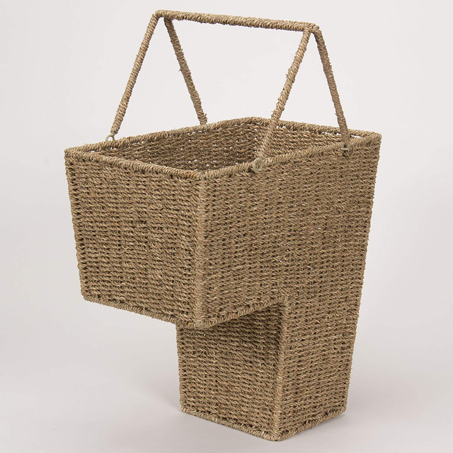Stair Step Basket with Handle