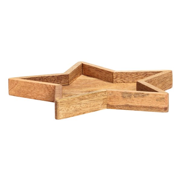 Star-shaped Wooden Tray