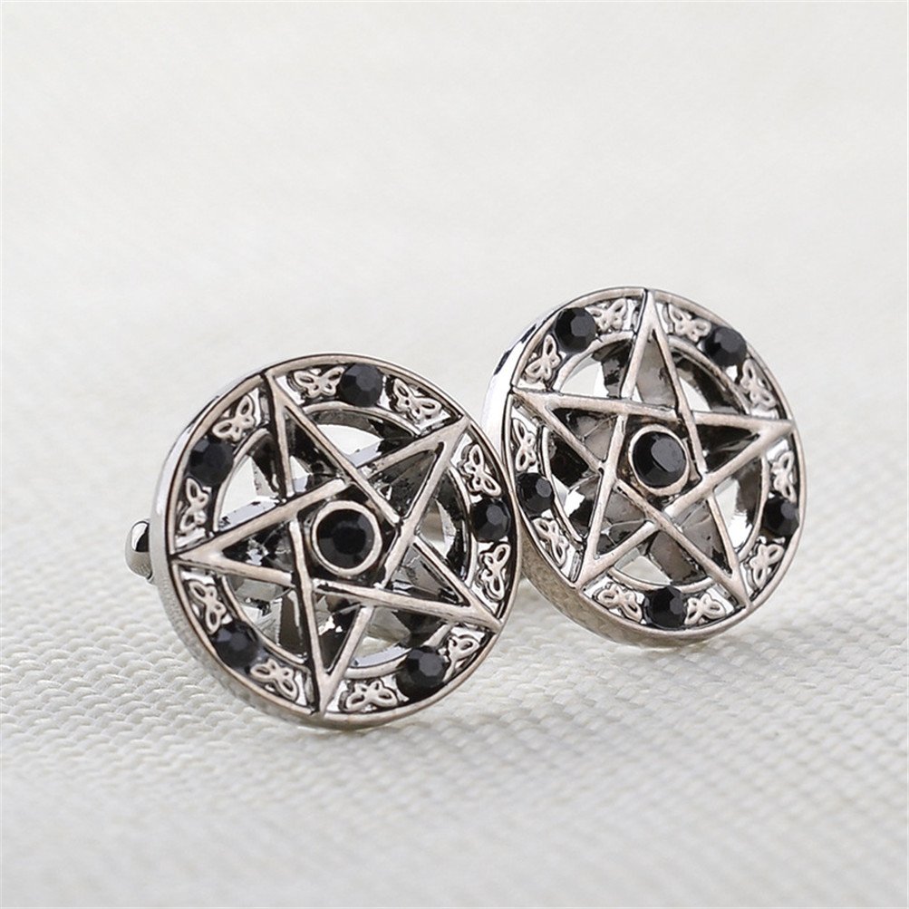 Star With Crystals Cufflinks