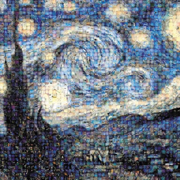 Starry Night Photomosaic Puzzle