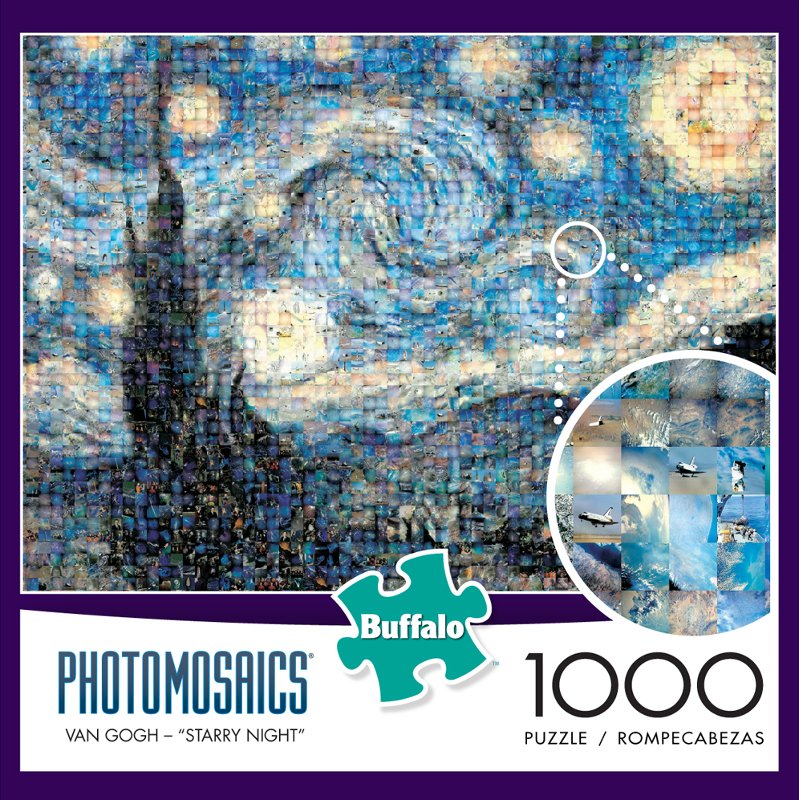 Starry Night Photomosaic Puzzle