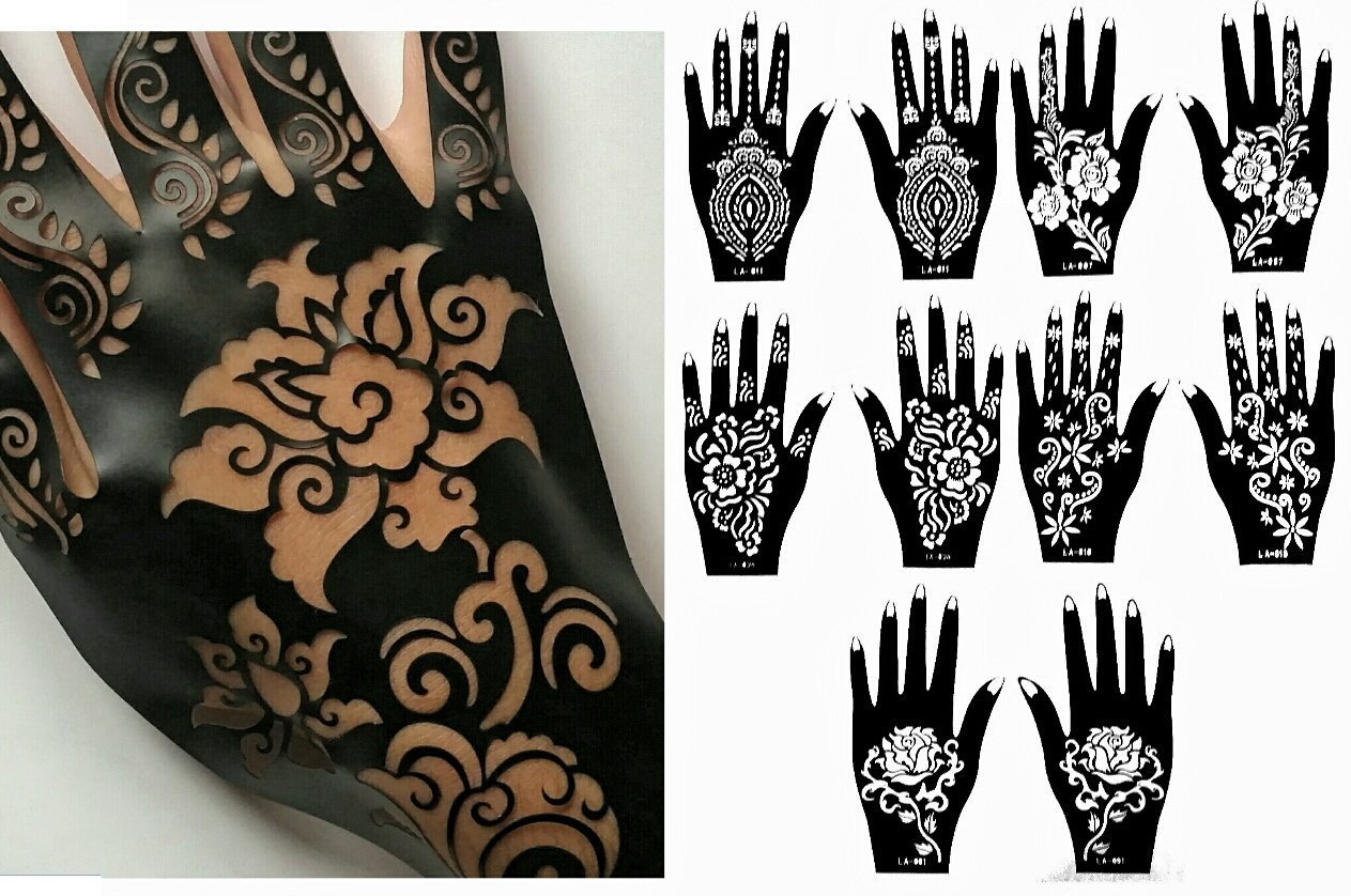 Stencils for Henna Tattoos