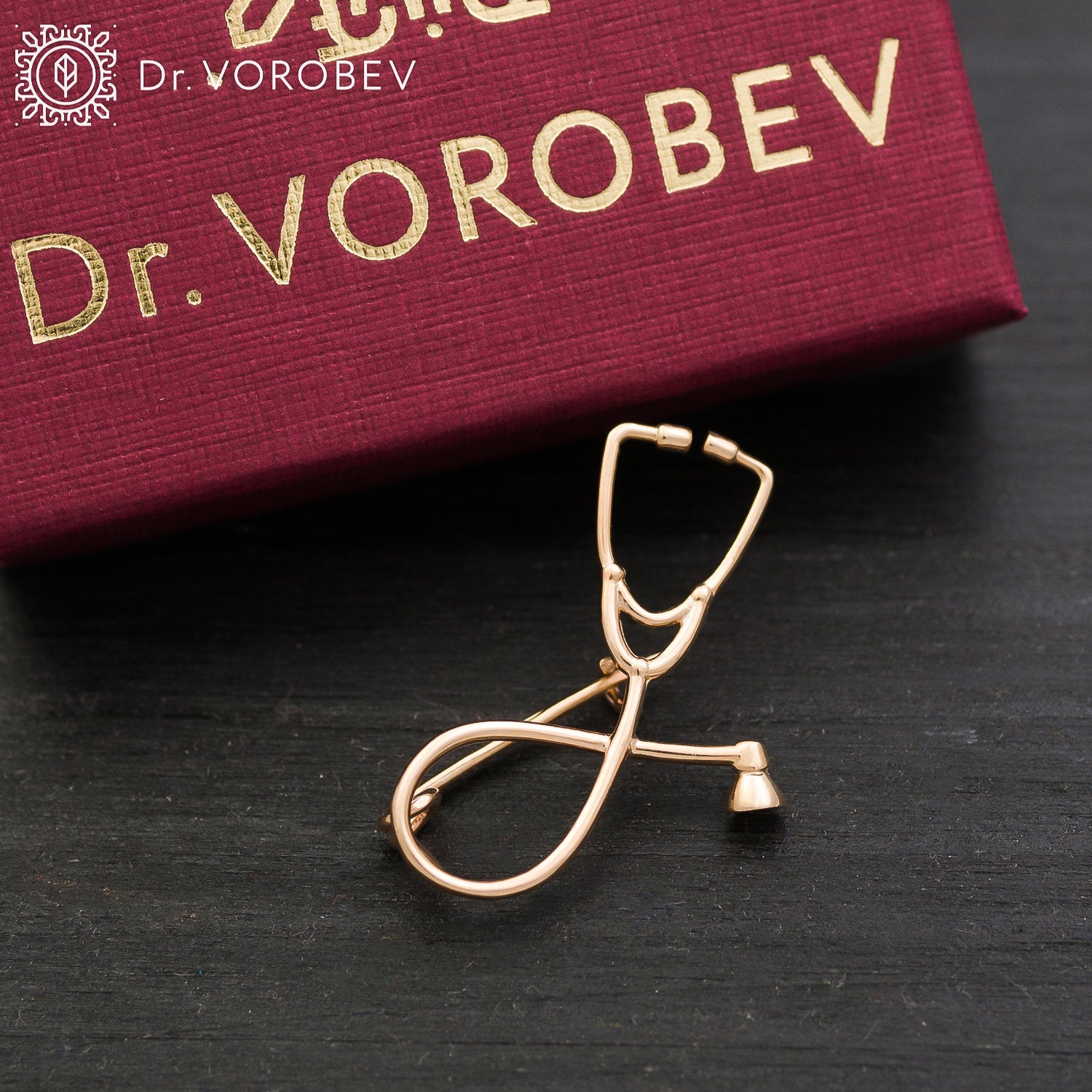 Stethoscope Brooch