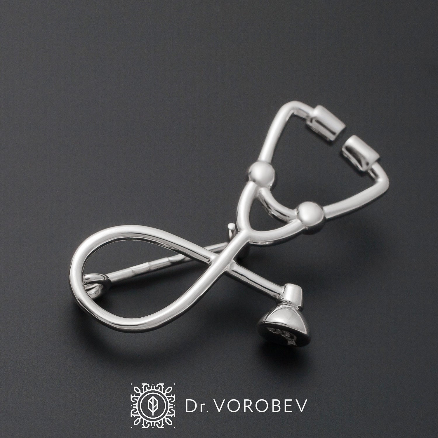 Stethoscope Brooch