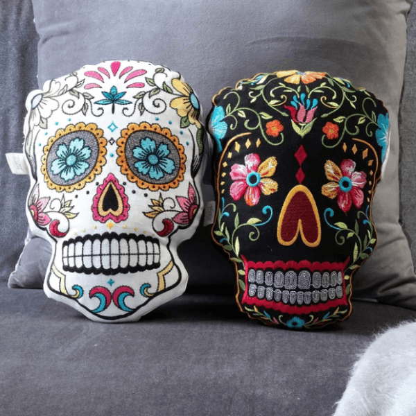 Sugar Skulls Throw Pillow