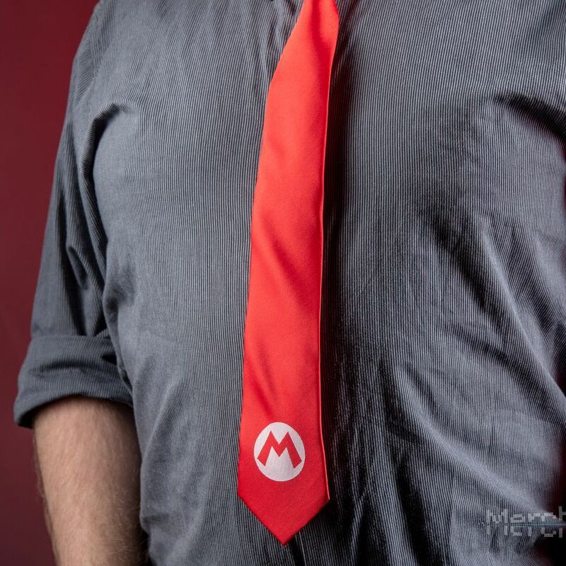 Super Mario Badge Necktie